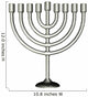 Menorah Wall Decal
