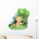 the kitty gathers mushrooms Wall Decal