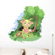 the kitty gathers mushrooms Wall Decal