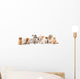 Group of Puppies Ñ„Ñ‚Ð² kitten of different breeds, cat and dog Wall Decal