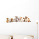 Group of Puppies Ñ„Ñ‚Ð² kitten of different breeds, cat and dog Wall Decal