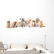 Group of Puppies Ñ„Ñ‚Ð² kitten of different breeds, cat and dog Wall Decal