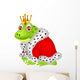 Frog king cartoon Wall Decal