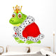 Frog king cartoon Wall Decal