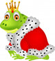 Frog king cartoon Wall Decal
