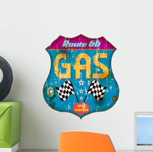Vintage Gas Station Signvector