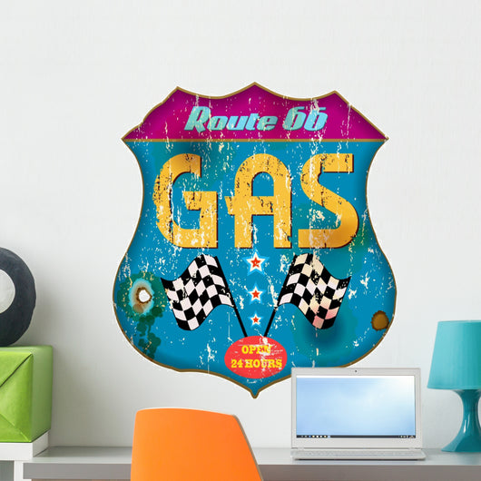 Vintage Gas Station Signvector