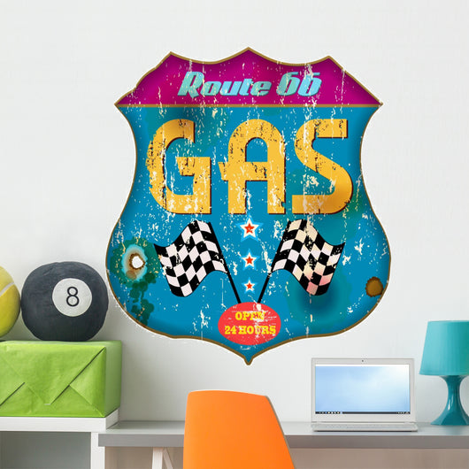 Vintage Gas Station Signvector