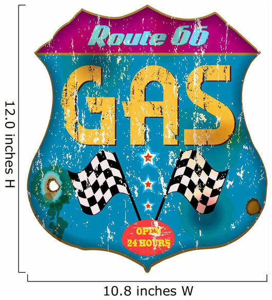 Vintage Gas Station Signvector