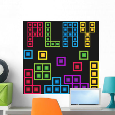 Game Stock Box with shown on a wall