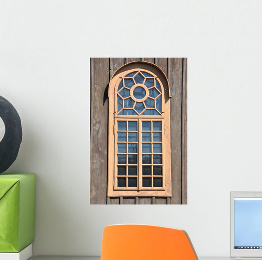 Arched Window Wooden Wall