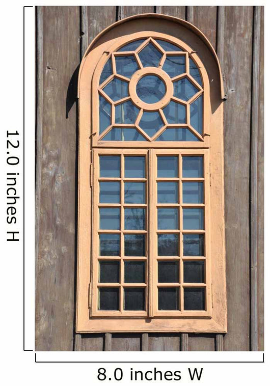 Arched Window Wooden Wall