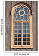 Arched Window Wooden Wall