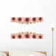 Pink flower border Wall Decal