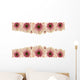 Pink flower border Wall Decal
