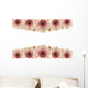 Pink flower border Wall Decal