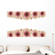 Pink flower border Wall Decal