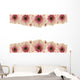 Pink flower border Wall Decal