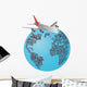 World Airplane Wall Decal