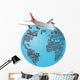 World Airplane Wall Decal