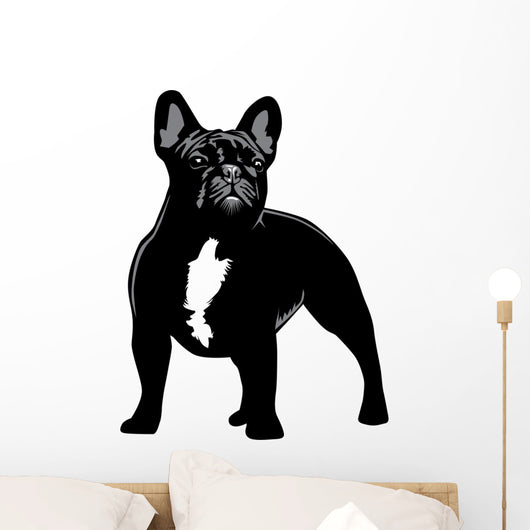 French Bulldog alert Wall Decal