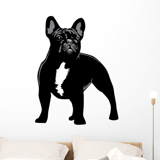 French Bulldog alert Wall Decal