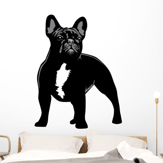 French Bulldog alert Wall Decal