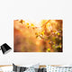 branch of black currant at sunset time Wall Mural