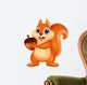 Squirrel With Nut Wall Decal