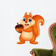 Squirrel With Nut Wall Decal