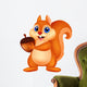 Squirrel With Nut Wall Decal