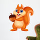 Squirrel With Nut Wall Decal