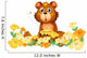 A Bear with a Honey at the Garden Wall Decal