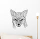 Fox Animal Sketch Symbol Wall Decal