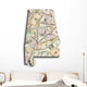 Map Alabama Wall Mural