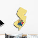 Map New Jersey Wall Mural