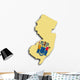Map New Jersey Wall Mural