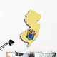 Map New Jersey Wall Mural
