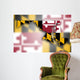 Map of Maryland Wall Mural