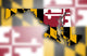 Map of Maryland Wall Mural