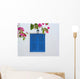 Vintage Blue Windows Wall