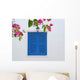 Vintage Blue Windows Wall