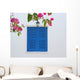 Vintage Blue Windows Wall