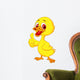 Cute baby duck cartoon thumb up Wall Decal