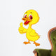 Cute baby duck cartoon thumb up Wall Decal