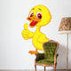 Cute baby duck cartoon thumb up Wall Decal