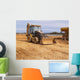 bulldozer at a construction site Wall Mural