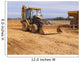 bulldozer at a construction site Wall Mural