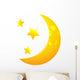 Vector Moon Whit Stars