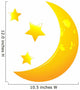 Vector Moon Whit Stars